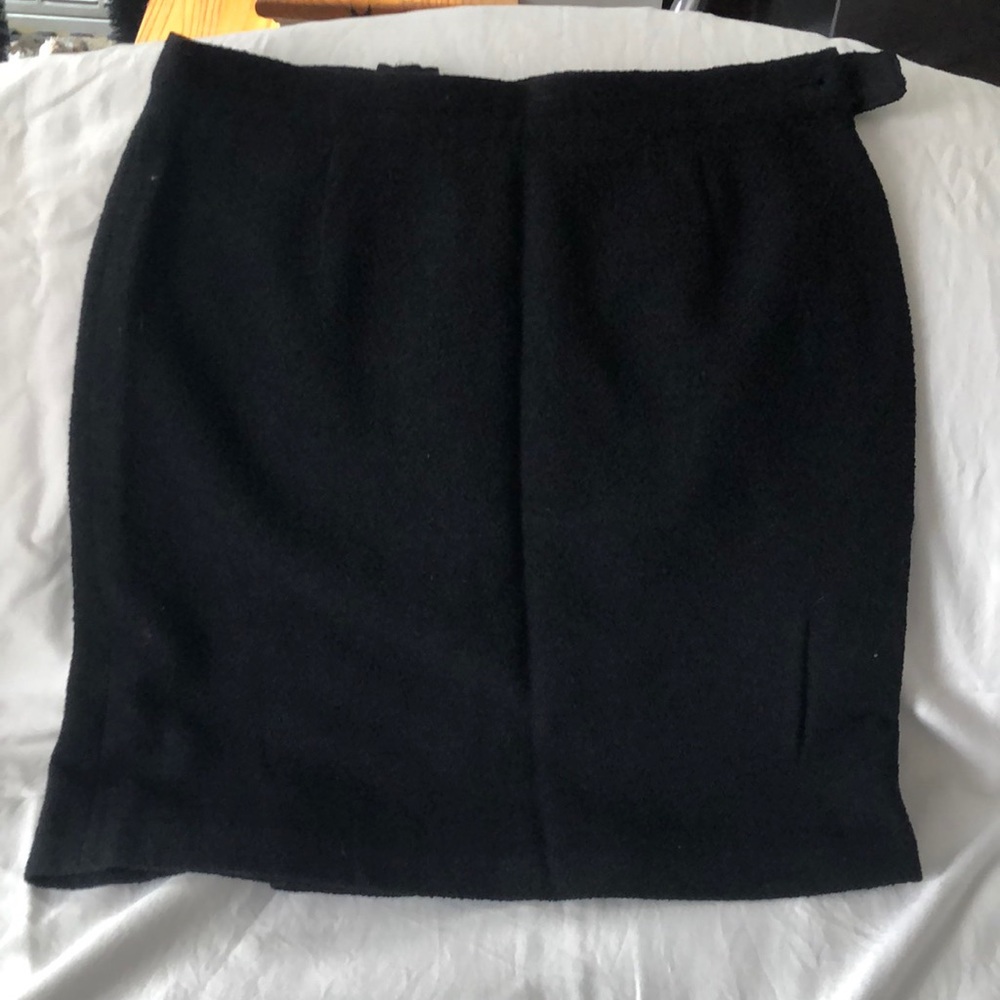 Cento X Cento Black Wool Skirt